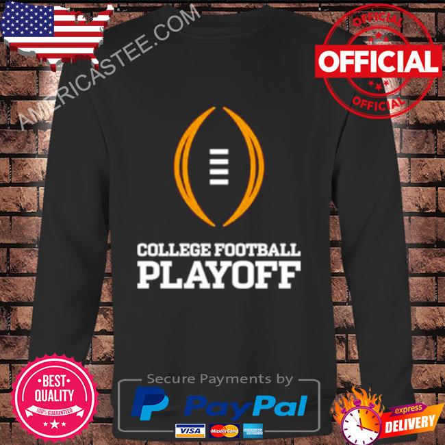 College Football Playoff Logo Black Long Sleeve T-Shirt