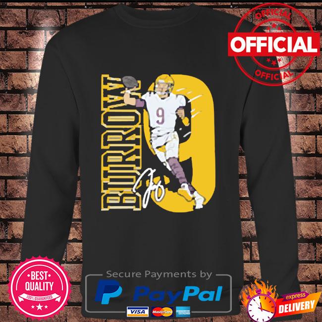 Joe Burrow 9 Cincinnati Bengals player football poster shirt, hoodie,  sweater, long sleeve and tank top