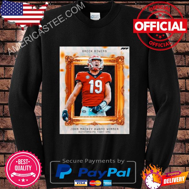 Brock bowers john mackey award winner outstanding tight end shirt, hoodie,  sweater, long sleeve and tank top