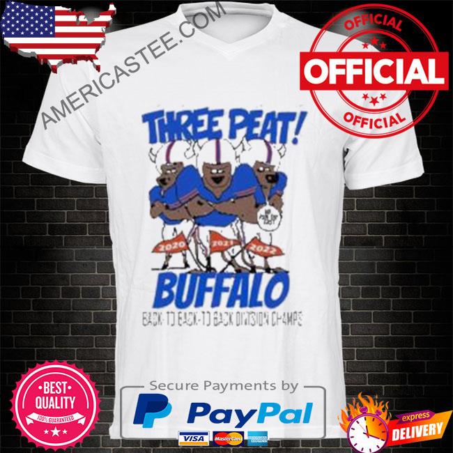 Buffalo Three Peat Back To Back Eastern Division Champions shirt, hoodie,  sweater, long sleeve and tank top