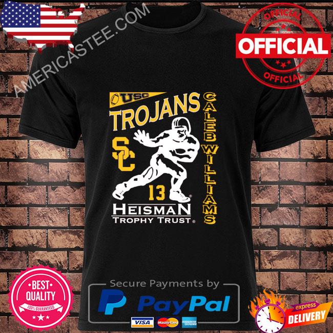 Caleb williams usc trojans blue 84 2022 heisman trophy winner shirt