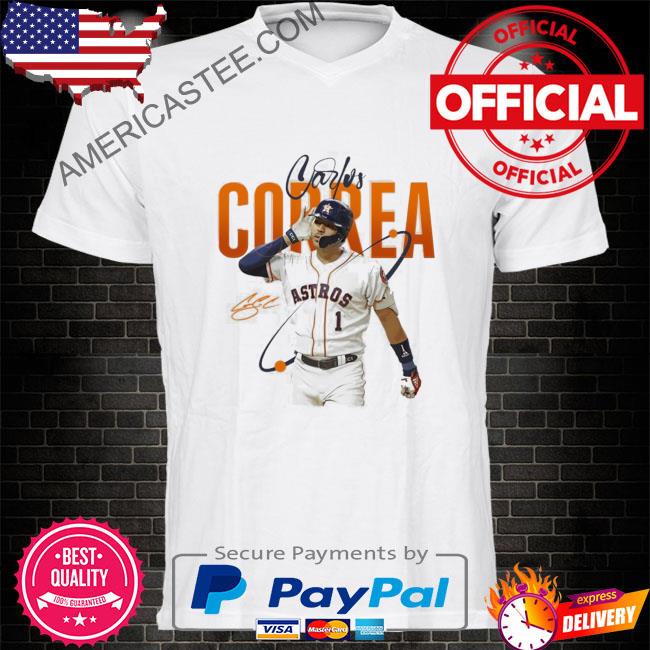 Carlos Correa Astros Signature Baseball Shirt