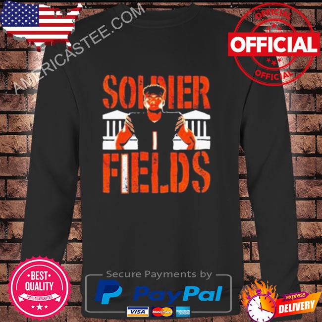 Official Soldier fields justin fields chicago bears shirt, hoodie, sweater, long  sleeve and tank top