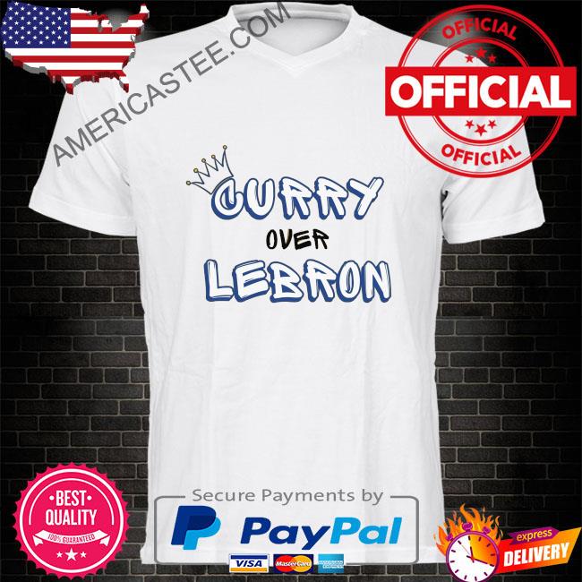 Curry over lebron golden state basketball shirt