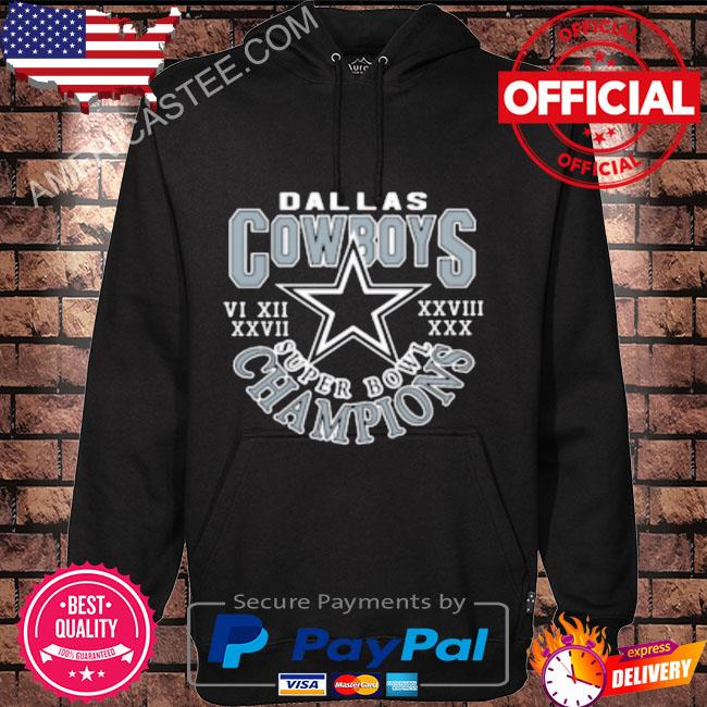 Dallas cowboys football team super bowl champions shirt, hoodie, sweater,  long sleeve and tank top