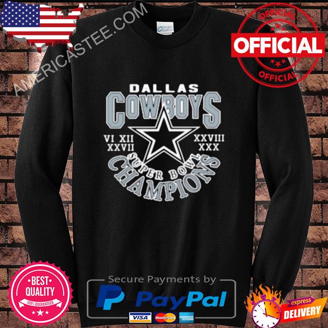 Five Time Super Bowl Champions 23 Dallas Cowboys Shirt - Ink In Action