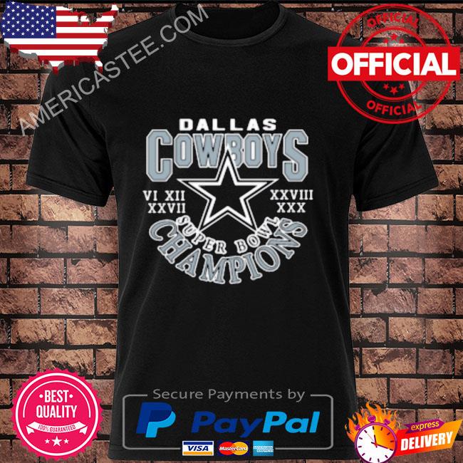 Dallas Cowboys 5 Times Super Bowl Championship T-shirt – ATTASTORES