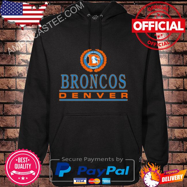 Denver Broncos Mountains T-Shirt from Homage. | Officially Licensed Vintage NFL Apparel from Homage Pro Shop.