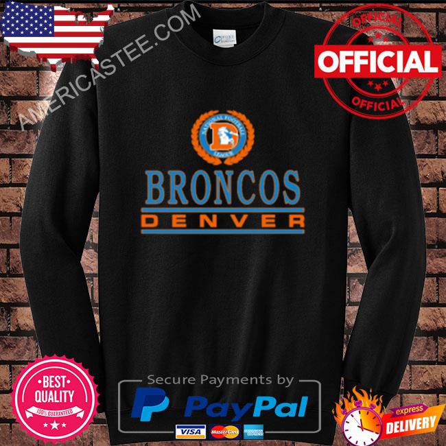 Denver Broncos Mountains T-Shirt from Homage. | Officially Licensed Vintage NFL Apparel from Homage Pro Shop.