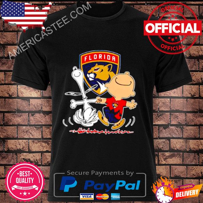Florida Panthers Snoopy and Charlie Brown dancing shirt