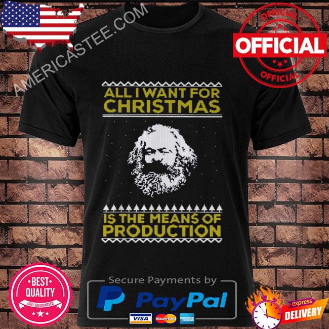 Floyd shivambu wearing all I want for Christmas is the means of production sweater