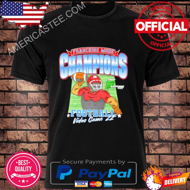 Franchise mode champions football video game shirt