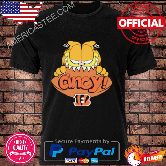 Garfield x Cincinnati Bengals T-Shirt from Homage. | Officially Licensed Vintage NFL Apparel from Homage Pro Shop.