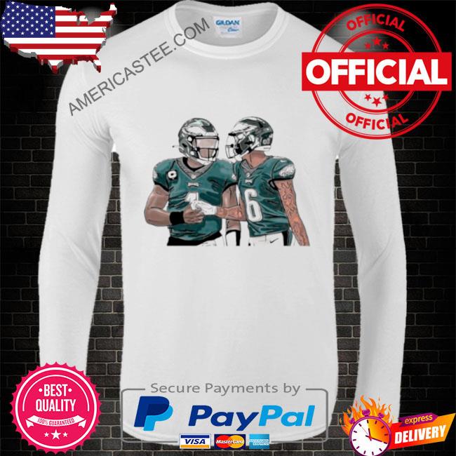 Jalen hurts and devonta smith philadelphia eagles football shirt