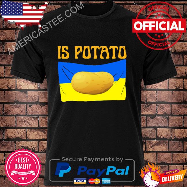 Is Potato Funny Blue And Yellow Flag Shirt