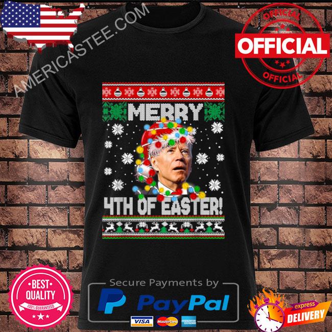 Merry 4th Of Easter Funny Joe Biden Ugly Christmas Sweater