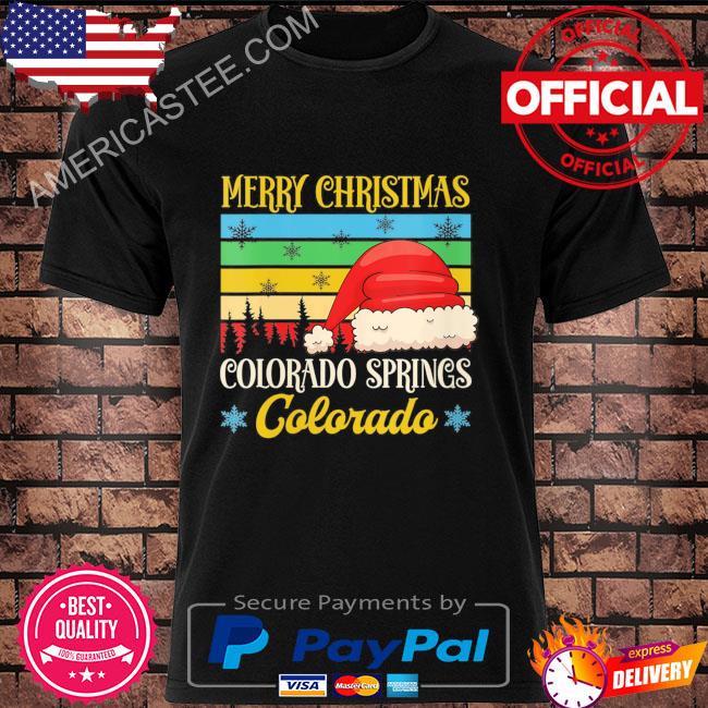 Merry Christmas Colorado Springs Colorado Retro Sweater