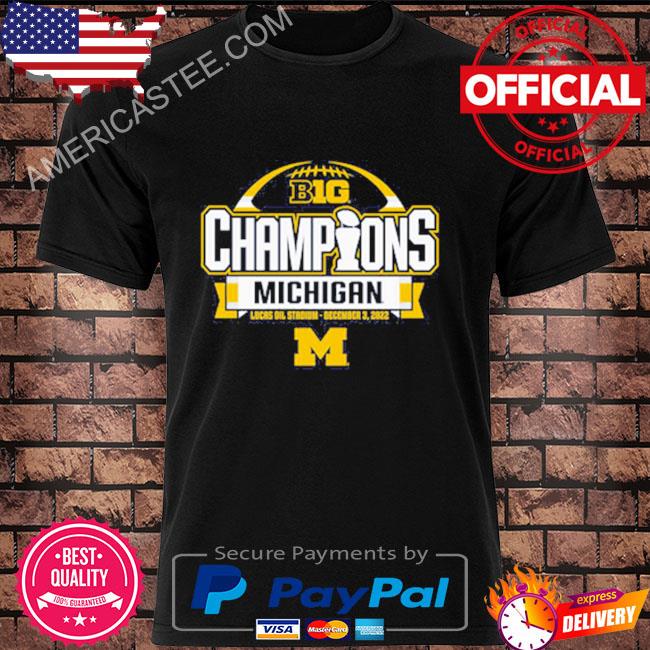 Michigan Football 2022 Big Ten Champions Locker Room Shirt