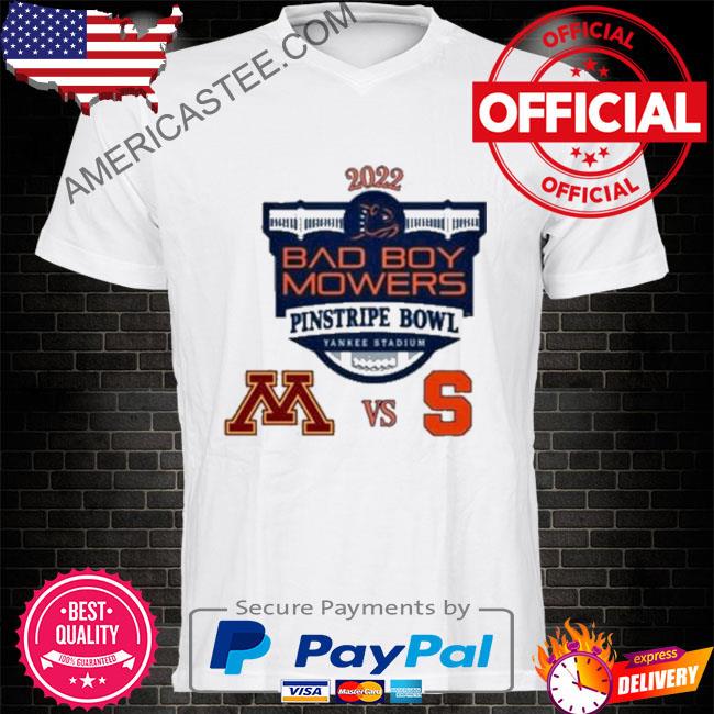 Minnesota golden gophers vs syracuse orange 2022 pinstripe bowl shirt