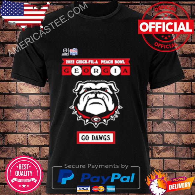 NCAA College Football Georgia Bulldogs Chick Fil A 2022 Peach Bowl Illustrated T-Shirt