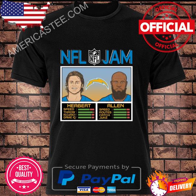 NFL Jam Los Angeles Chargers Herbert And Allen Shirt