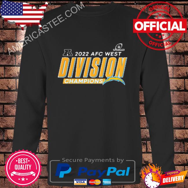 Nfl los angeles chargers 2022 afc west division champions shirt, hoodie,  sweater, long sleeve and tank top