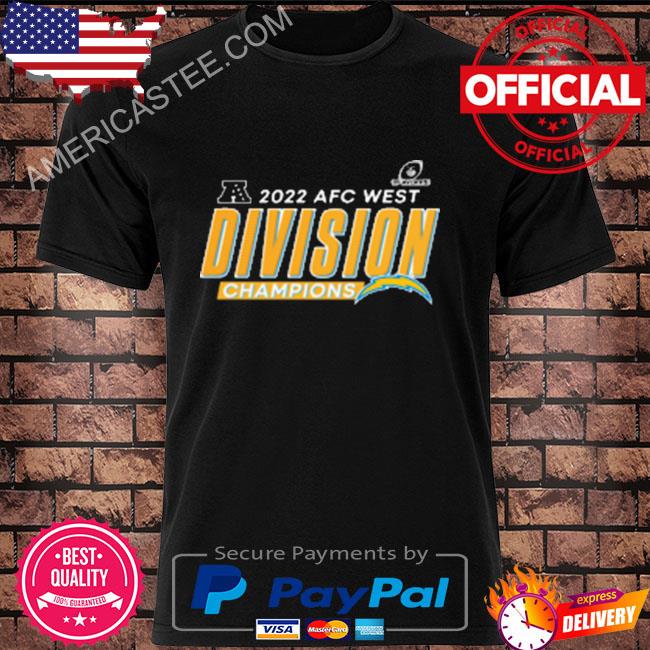Nfl los angeles chargers 2022 afc west division champions shirt, hoodie,  sweater, long sleeve and tank top