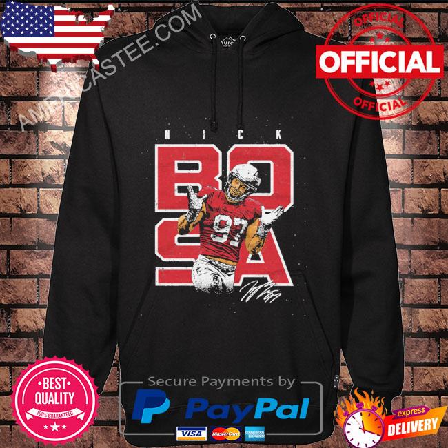 Nick Bosa San Francisco Shrugs WHT shirt, hoodie, sweater, long sleeve and  tank top