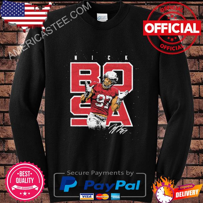 Nick Bosa San Francisco Shrugs WHT shirt, hoodie, sweater, long