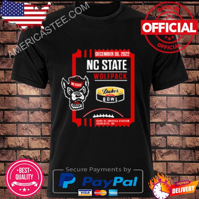 North Carolina state 2022 duke's mayo bowl shirt