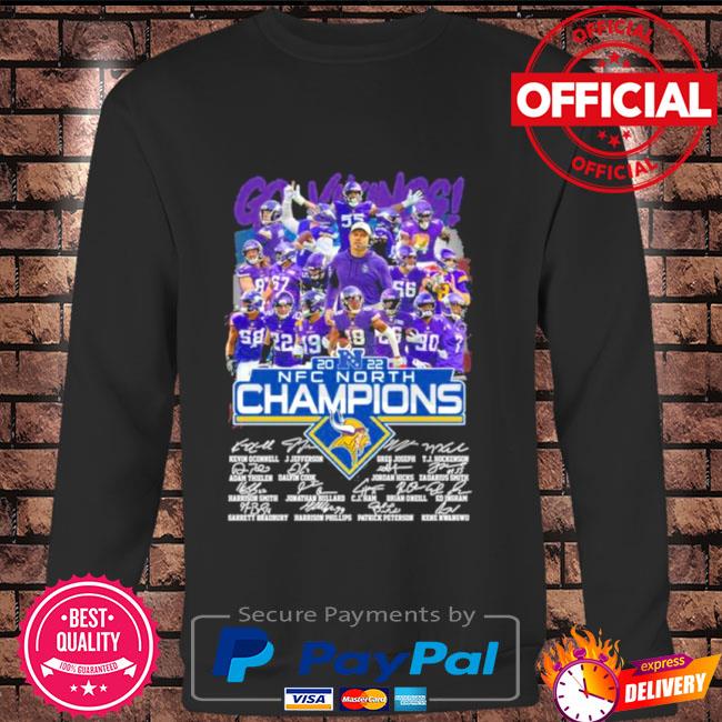 Minnesota vikings 2022 nfc north champions shirt, hoodie, sweater