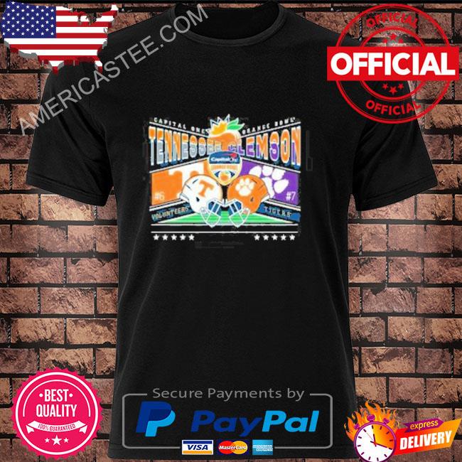 Official Tennessee Volunteers Vs Clemson Tigers 2022 Orange Bowl Game Matchup shirt