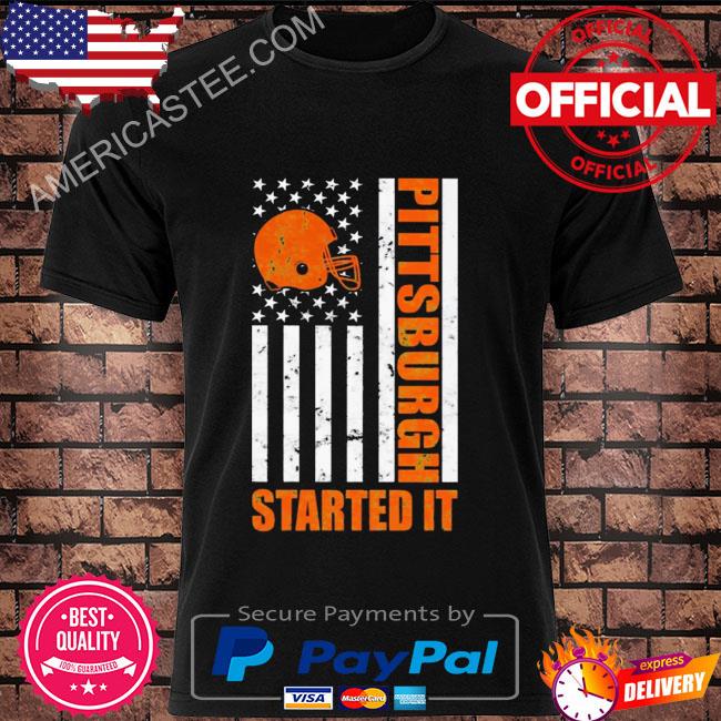 Pittsburgh started it American flag shirt