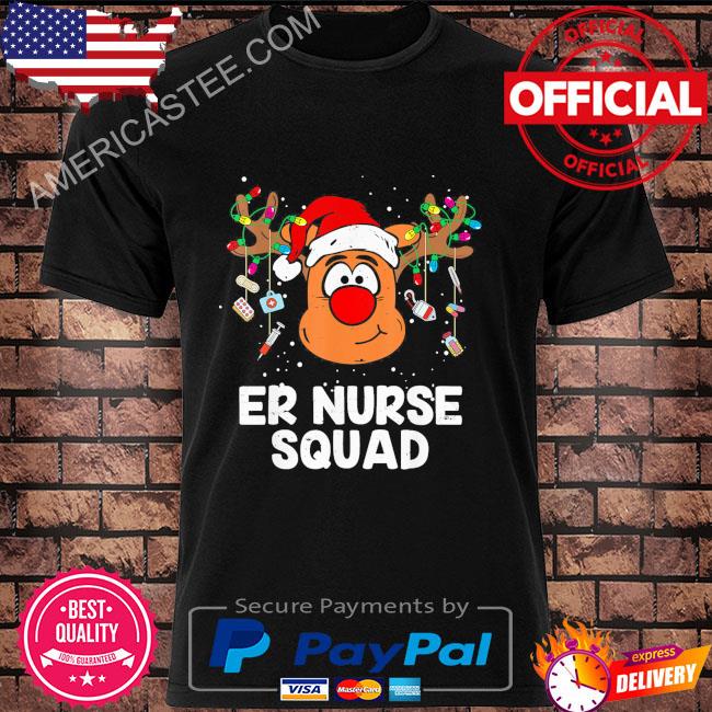 Reindeer Er Nurse Squad Christmas Holiday Nurses Sweater
