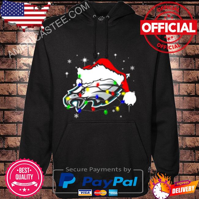 Santa Philadelphia Eagles Logo Lights Christmas sweatshirt, hoodie,  sweater, long sleeve and tank top