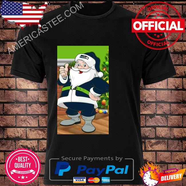 Seattle Seahawks Santa Claus Canvas Christmas Sweater