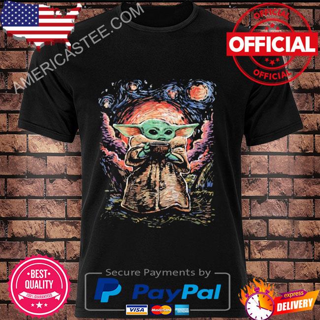 Star wars master Yoda ld starry night shirt