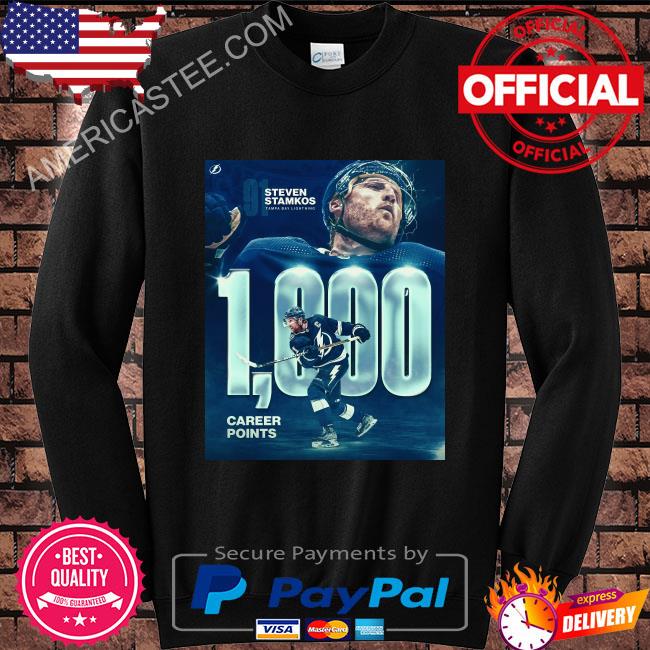 Tampa Bay Lightning NHL Steven Stamkos 1000 Career Points Shirt, hoodie,  sweater, long sleeve and tank top