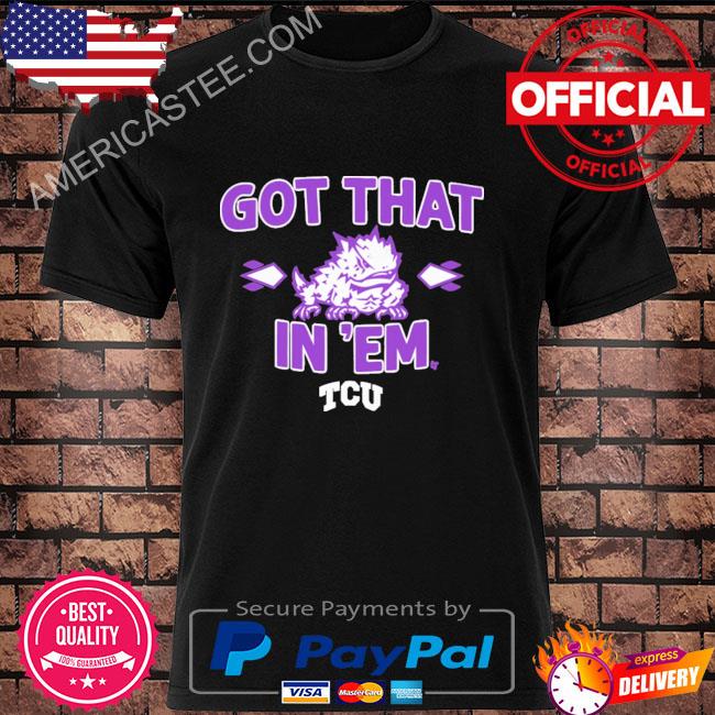 Tcu football got that frog in em shirt