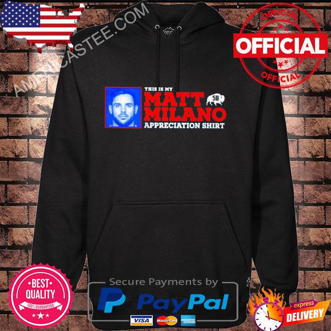 Official this is matt milano appreciation shirt, hoodie, sweater, long  sleeve and tank top