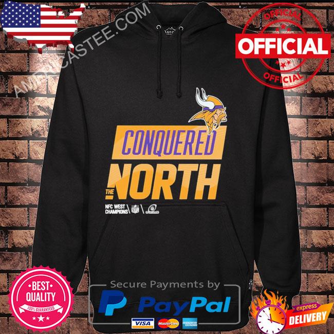 Official Vikings conquered north the NFC north champions T-shirt