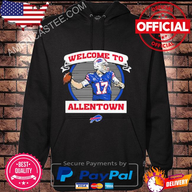 Welcome To Josh Allen Buffalo Bills Allentown Shirt Hoodie black