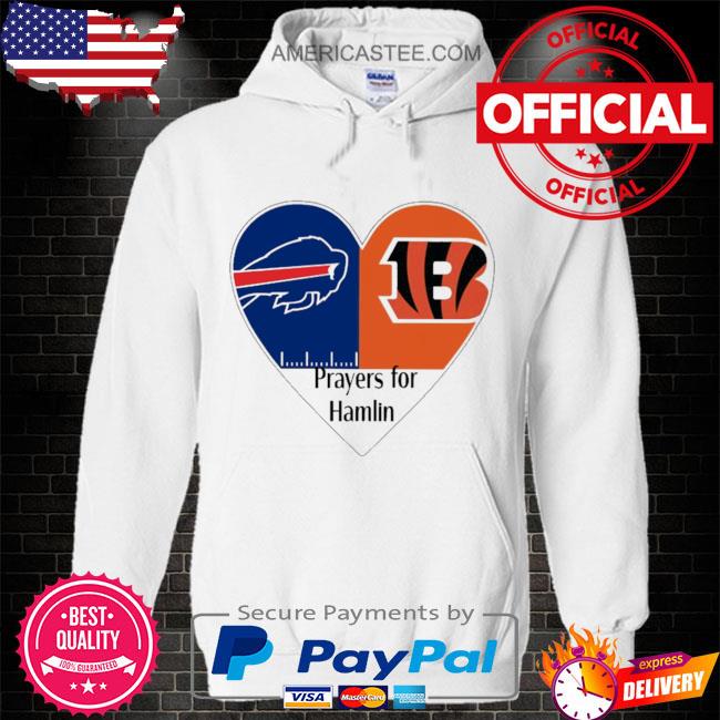 Buffalo bills and cincinnati bengals prayers for hamlin shirt, hoodie,  sweater, long sleeve and tank top