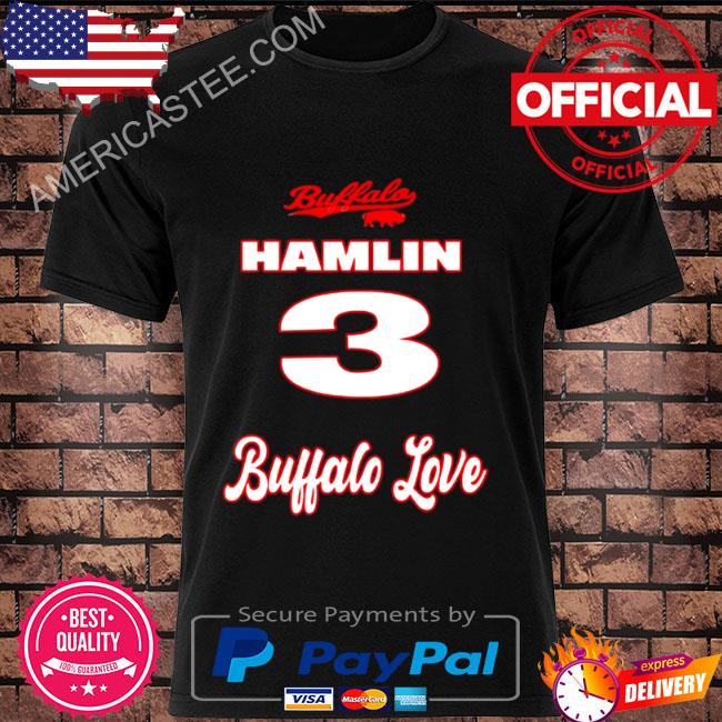 Buffalo bills love for 3 damar hamlin shirt, hoodie, longsleeve