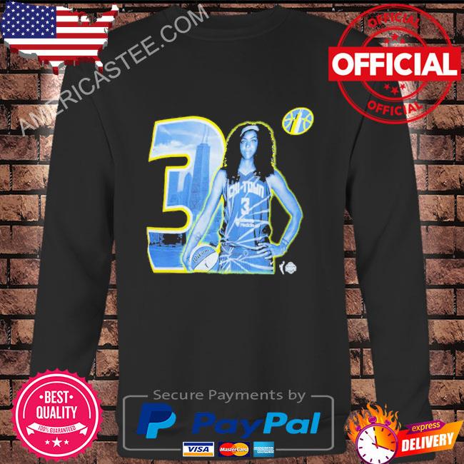 Chicago Sky Candace Parker Stadium Essentials Black Player Skyline T-Shirt,  hoodie, sweater, long sleeve and tank top