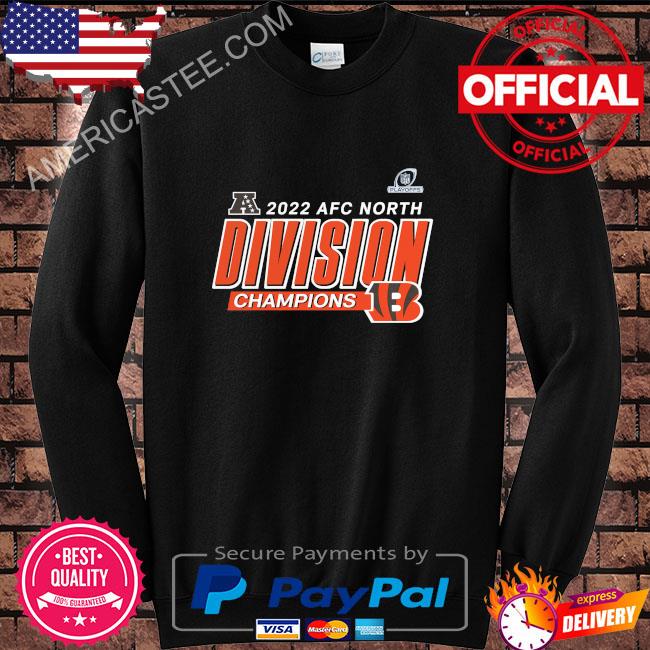 Cincinnati bengals black 2022 afc north division champions divide & conquer  2023 shirt, hoodie, sweater, long sleeve and tank top