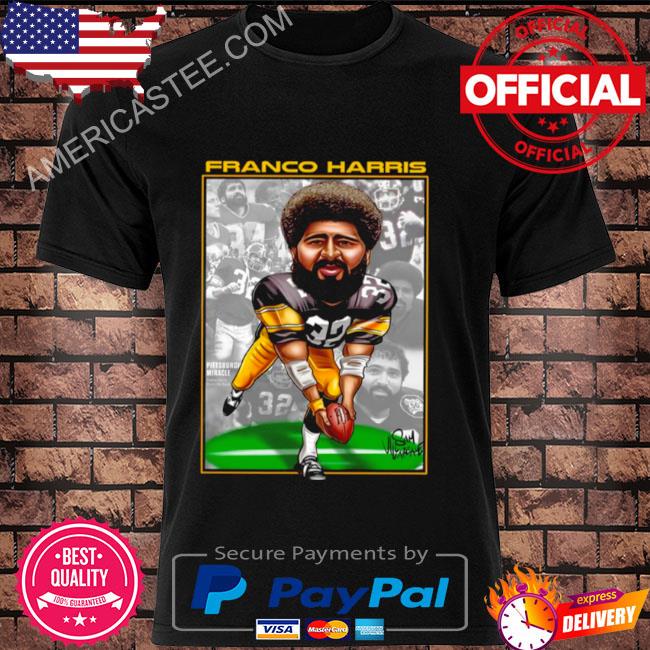 Franco Harris Cartoon Design Signature shirt, hoodie, sweater, long sleeve  and tank top