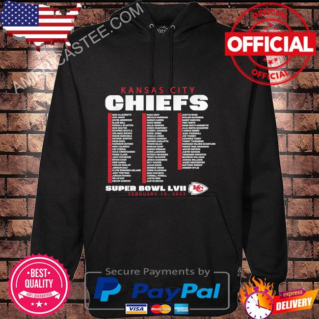 Official funny Kansas City Chiefs Team Players Super Bowl LVII