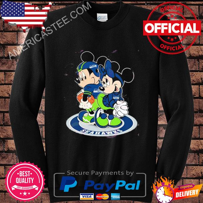 I Love The Seahawks Mickey Mouse Seattle Seahawks T-Shirt - T