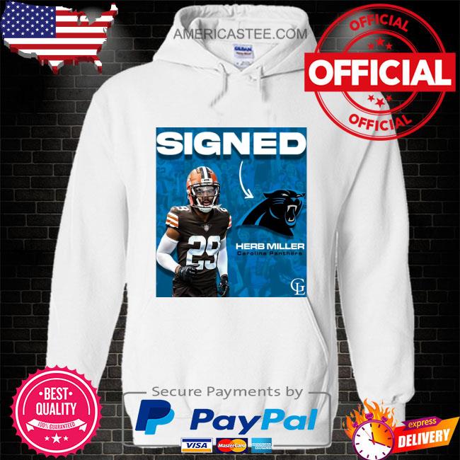 Herb Miller Carolina Panthers Signed Keep Pounding Shirt, hoodie